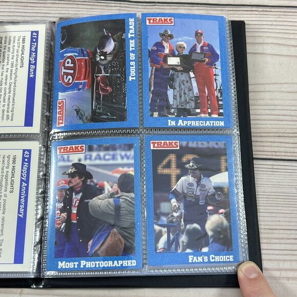 Richard Petty TRAKS 1991 Collector Set- Cards LOT #1-50 All NM in Pro Set Binder - Picture 15 of 16